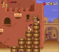 une photo d'Ã©cran de Aladdin sur Nintendo Super Nes